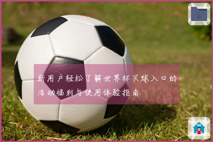 新用户轻松了解世界杯买球入口的活动福利与使用体验指南